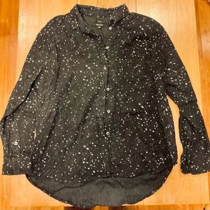 Madewell star print button up